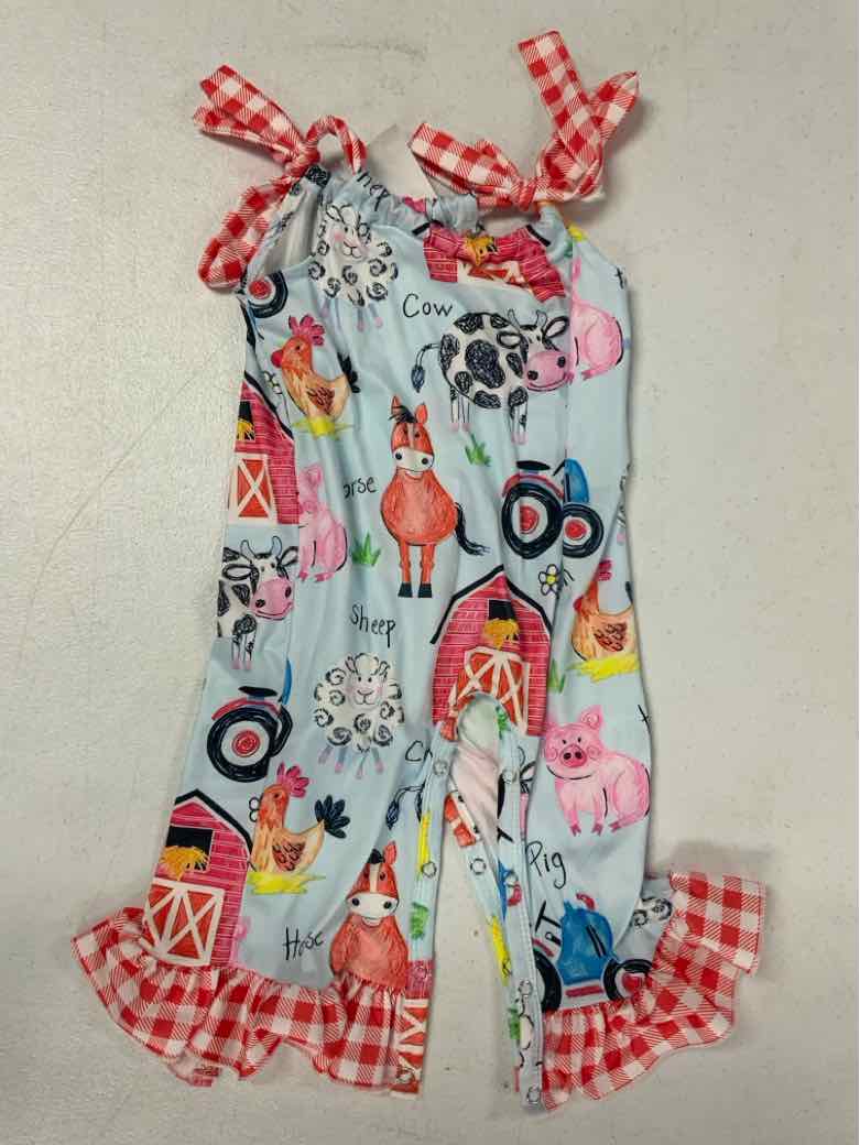 BLUE Blue Red Infant Size 6-12 MO Girls 1PC Casual