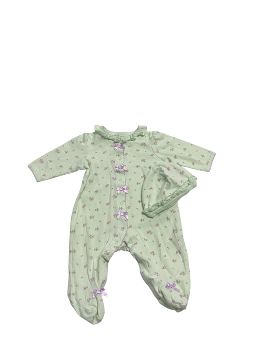 Little Me (C) Green Infant Size 3 MO Girls 2PCSleepwear