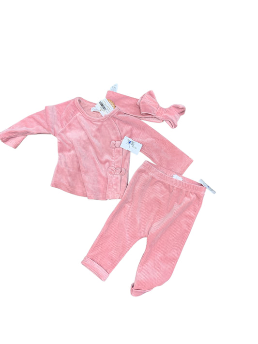Mud Pie (B) Pink Infant Size 6 MO Girls 3PC Casual