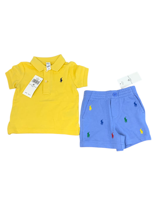 Ralph Lauren (A) Yellow Infant Size 6 MO Boys 2PC Casual