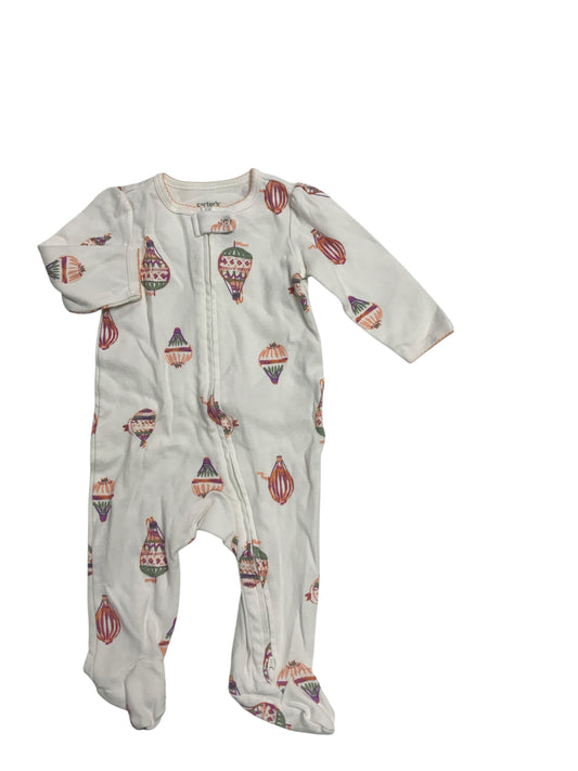 Carters (C) White Infant Size 6 MO Girls 1PCSleepwear