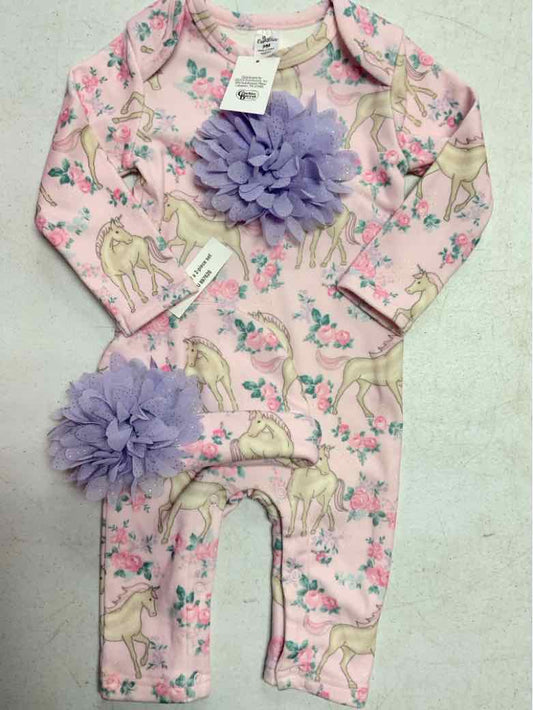 Baby Essentials (D) Pink Infant Size 9 MO Girls 2PC Casual