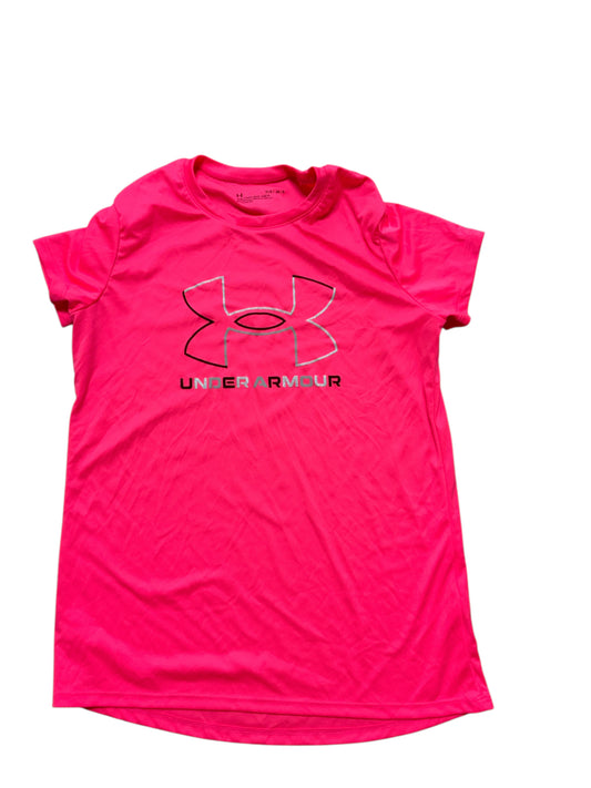 Under Armour (B) Pink Youth Size 12 SSTop