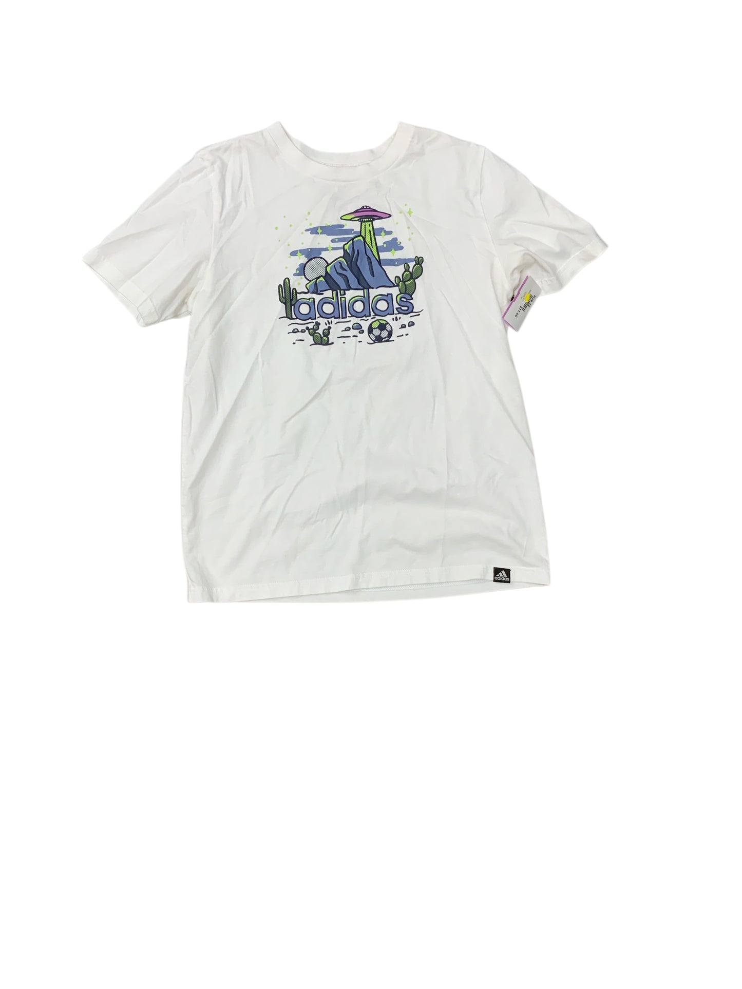 Adidas (B) White Youth Size 12 Boys SSTop