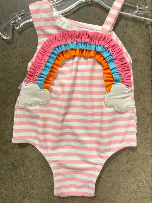 Mud Pie (B) Pink Infant Size 9 MO Girls 1PCSwimwear