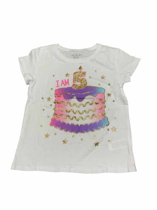 Children's Place (D) White Youth Size 6 Girls SSTop