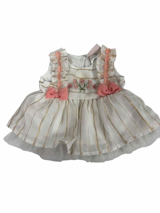 Little Lass (D) White Infant Size 3 MO Girls SSTop