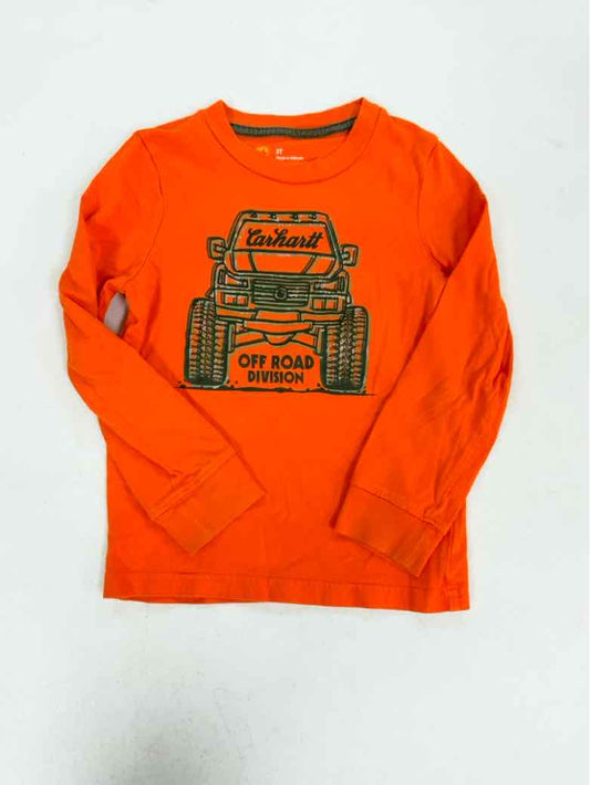 Carhartt (A) Orange Toddler Size 3T Boys LSTop