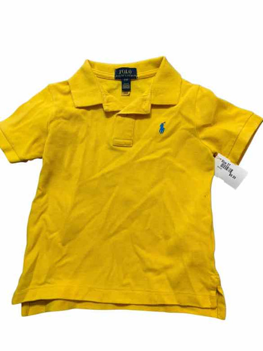 Polo Ralph Lauren (A) Yellow Toddler Size 3T Boys SSTop