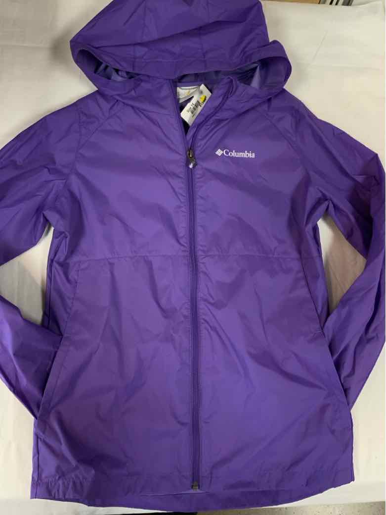 Columbia - Clothing (B) Purple Youth Size 14 Girls Raincoat