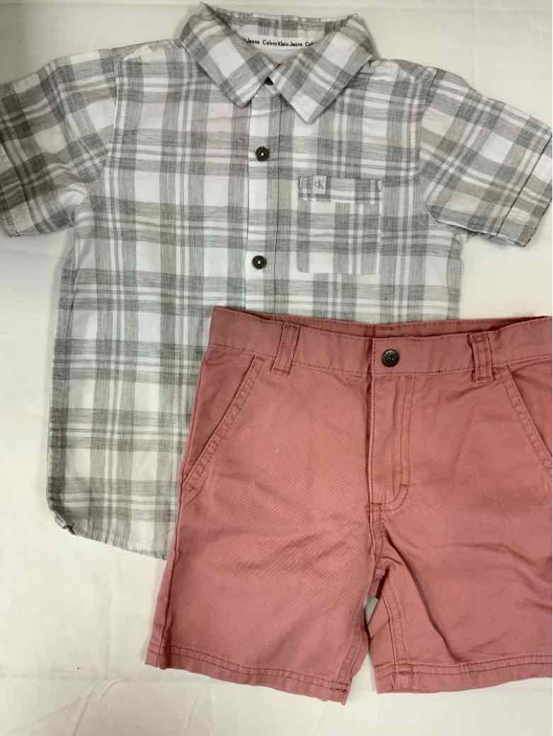 Calvin Klein (B) Gray Toddler Size 4T Boys 2PCCasual