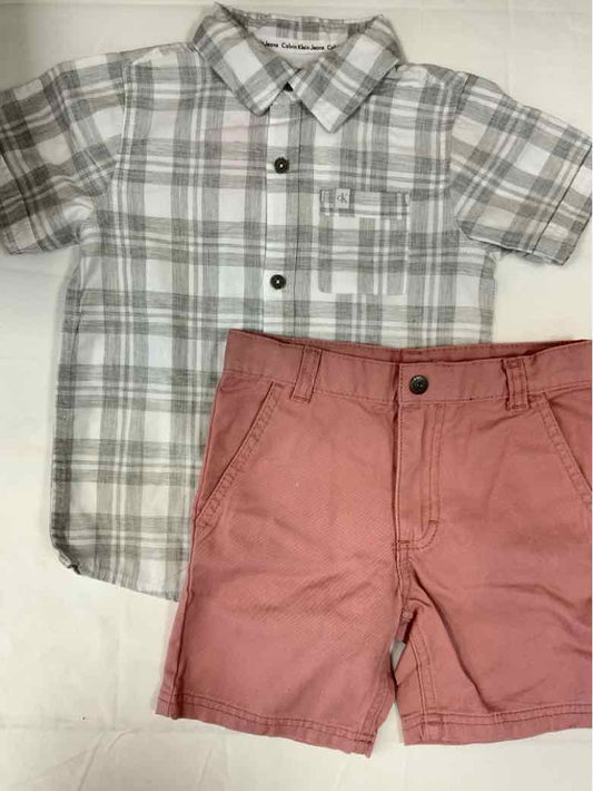 Calvin Klein (B) Gray Toddler Size 4T Boys 2PCCasual