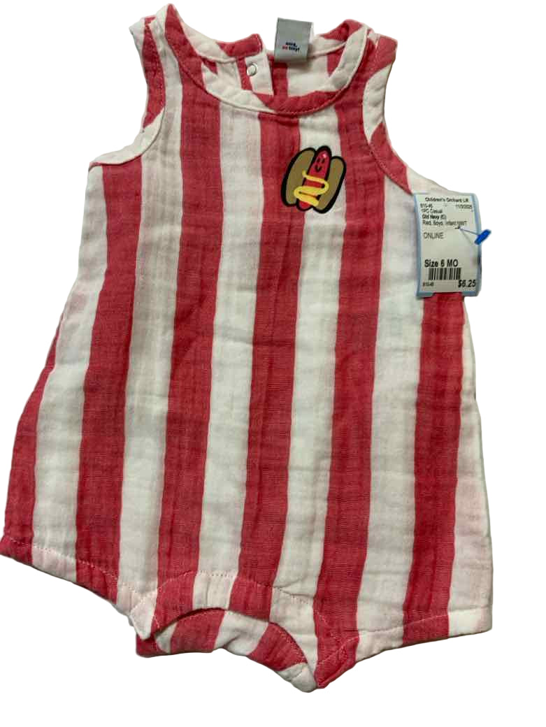 Old Navy (C) Red Infant Size 6 MO Boys 1PC Casual