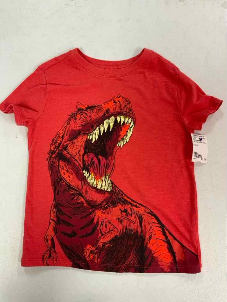 Cat and Jack (D) Red Toddler Size 5 Boys SSTop
