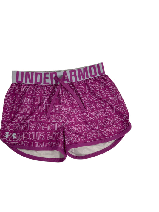 Under Armour (B) Purple Youth Size 8 Girls ShortAthletic