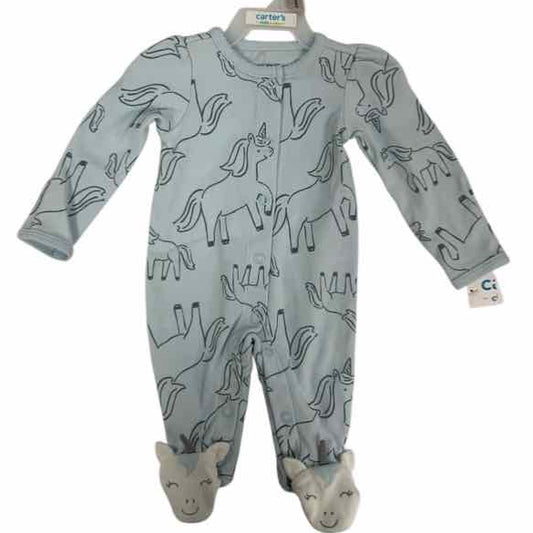 Carters (C) Blue Infant Size NB Girls 1PCSleepwear