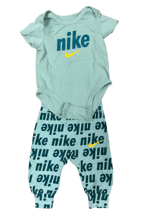 Nike (B) Green Infant Size 3 MO Boys 2PC Casual