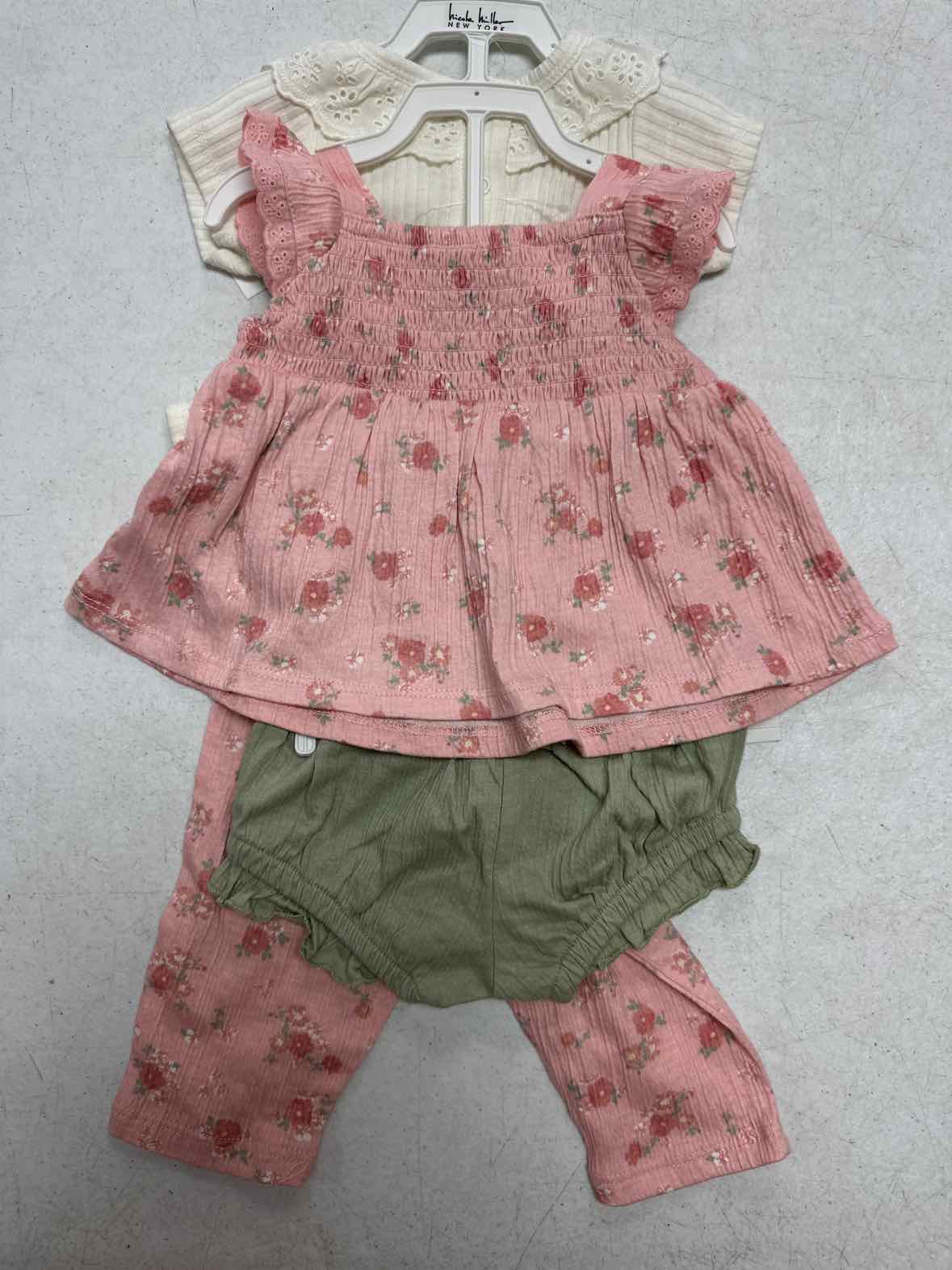 Nicole Miller (A) White Infant Size 6 MO Girls 3PC Casual