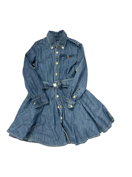 Ralph Lauren (A) Blue Toddler Size 4 Girls CasualDress