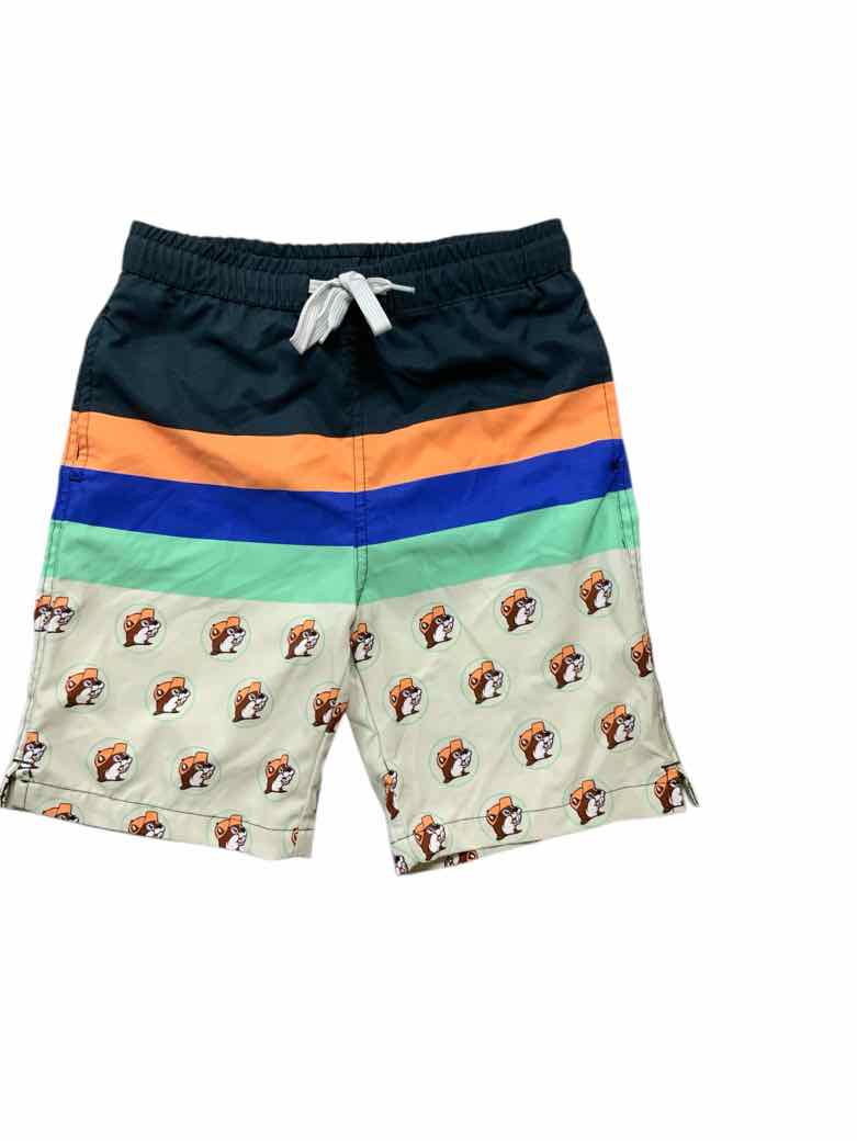 BUC-EES Stripe Youth Size 8 Boys SwimTrunks