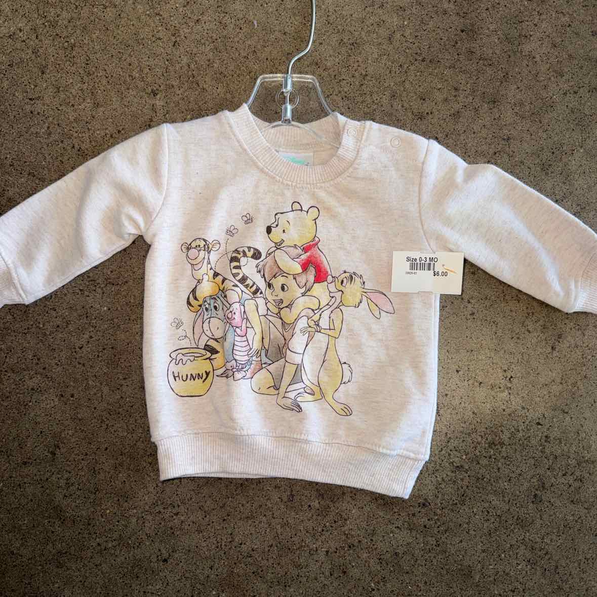 Disney Babies (C) Cream Infant Size 0-3 MO Girls Sweatshirt