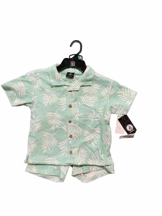 Volcom (B) Green Toddler Size 5 Boys 2PCCasual
