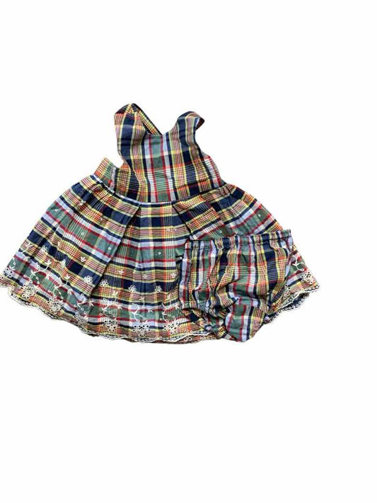 Polo Ralph Lauren (A) Rainbow Infant Size 9 MO Girls 2PC Casual