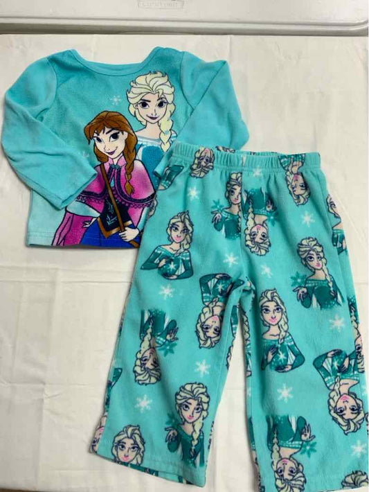 Disney (B) Blue Toddler Size 2T Girls 2PCSleepwear