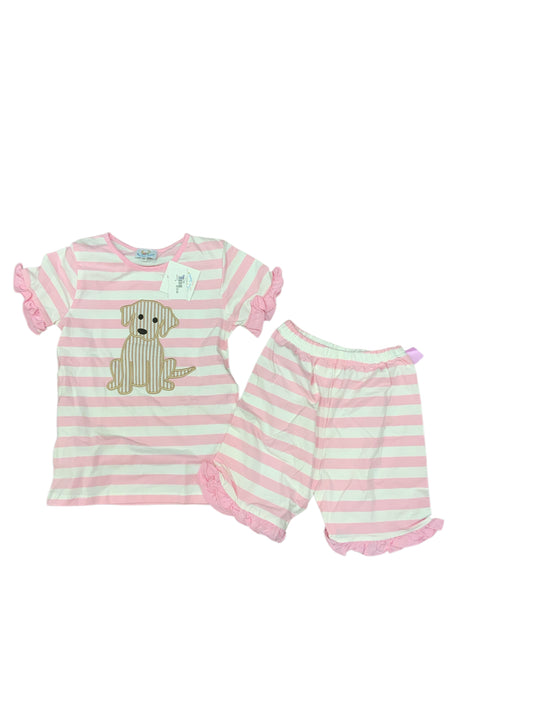 busy bees smocks Stripe Youth Size 10 Girls 2PCCasual