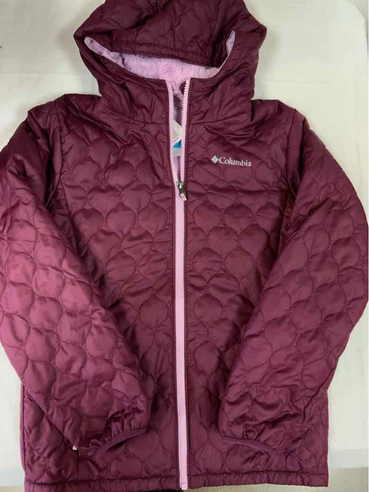 Columbia - Clothing (B) Purple Youth Size 14 Girls Jacket Heavy