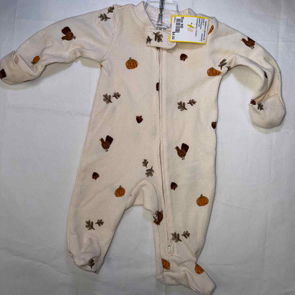 Carters (C) Thanksgiving Infant Size NB UNISEX 1PCSleepwear