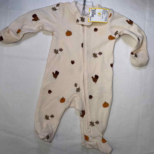 Carters (C) Thanksgiving Infant Size NB UNISEX 1PCSleepwear