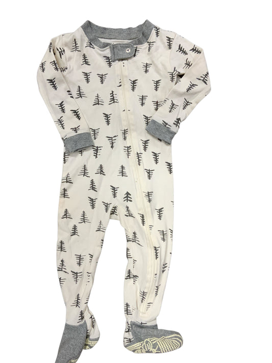 Burts Bees (C) White Infant Size 12 MO Boys 1PCSleepwear