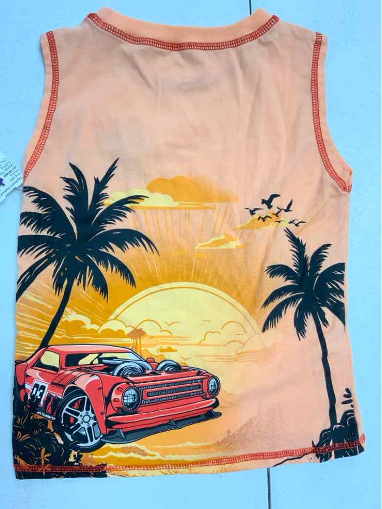 Hot Wheels Orange Toddler Size 4T Boys TankTop