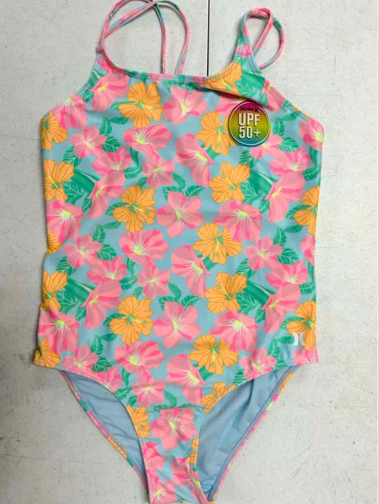 Hurley (C) Blue Youth Size 10 Girls 1PCSwimwear