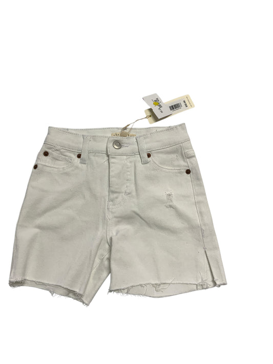 Copper Key (C) White Youth Size 7 Girls ShortDenim