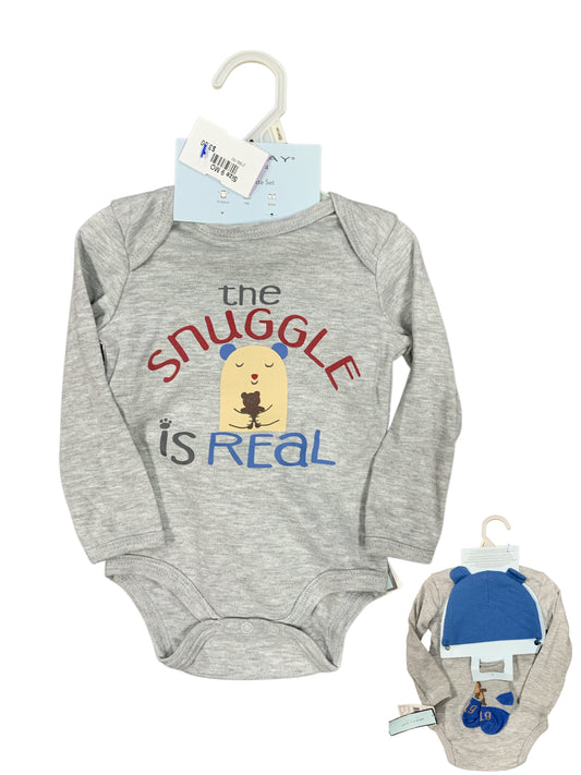 wee play Gray Infant Size 9 MO Boys 3PC Casual