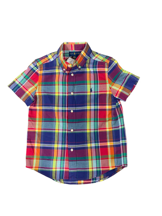 Ralph Lauren (A) Red Youth Size 7 Boys ButtondownSS