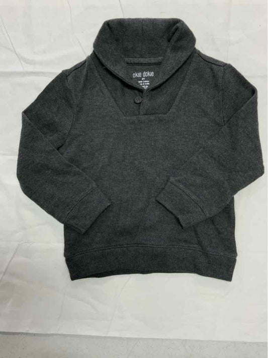 Okie Dokie (D) Gray Toddler Size 2T Boys LSTop