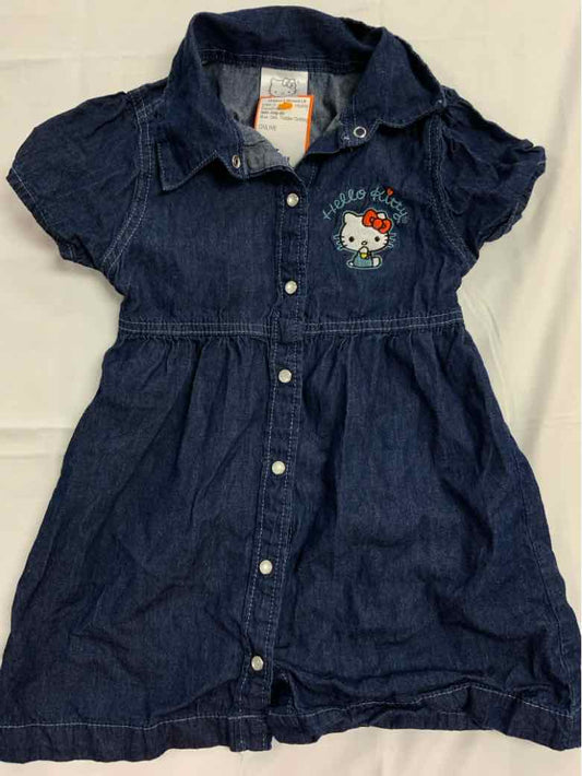 Hello Kitty (D) Blue Toddler Size 3T Girls CasualDress