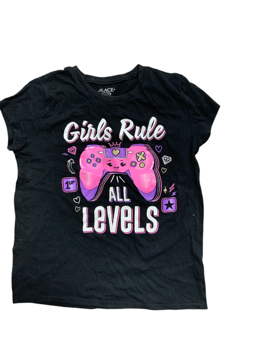 Children's Place (D) Black Youth Size 12 SSTop