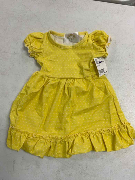 OLIVE MAE Yellow Infant Size 12 MO Girls CasualDress