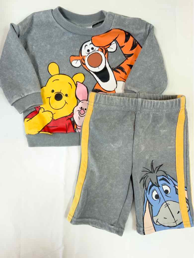 Disney Babies (C) Gray Infant Size 0-3 MO Boys 2PC Casual