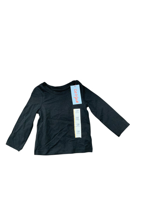 Cat and Jack (D) Black Infant Size 12 MO Boys LSTop