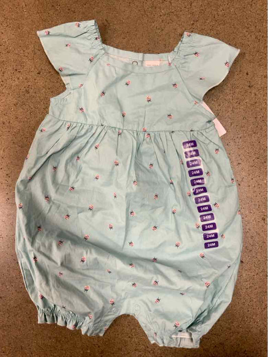 Carters (C) Green Infant Size 24 MO Girls 1PC Casual