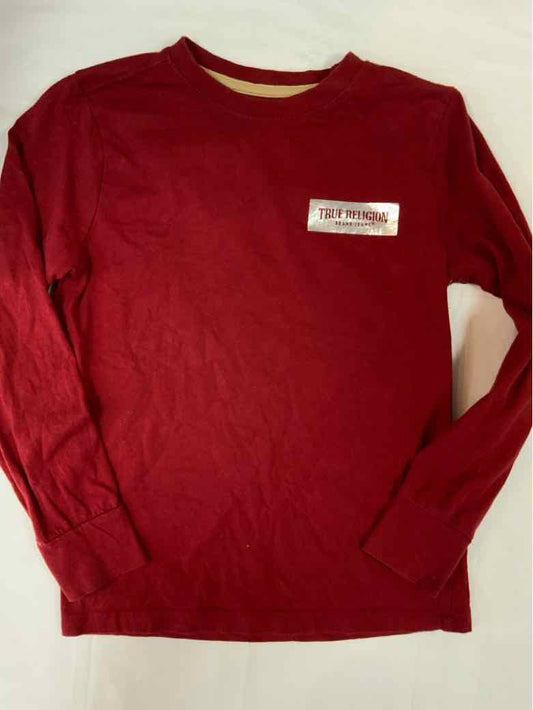 True Religion (A) Red Youth Size 8 Boys LSTop