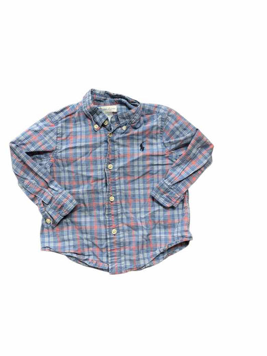 Polo Ralph Lauren (A) Blue Infant Size 18 MO Boys LSTop