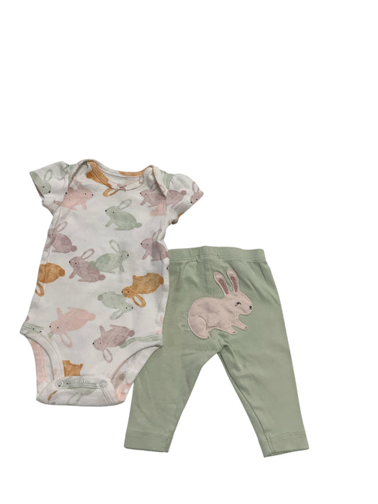 Carters (C) White Infant Size 3 MO Girls 2PC Casual