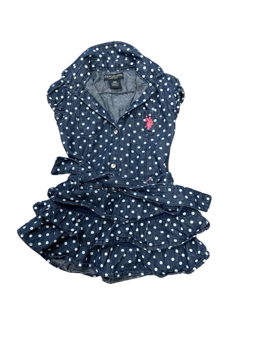 US Polo Association (C) Blue Infant Size 18 MO Girls CasualDress