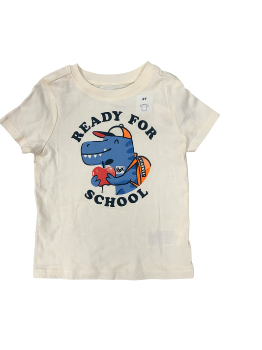 Old Navy (C) White Toddler Size 2T Boys SSTop